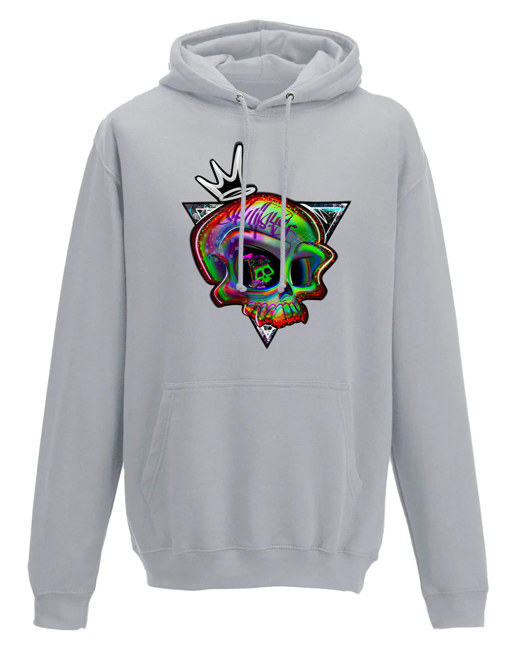 Addiction Skull Mental Health Awareness Hoodie By Unsubtle Skulls