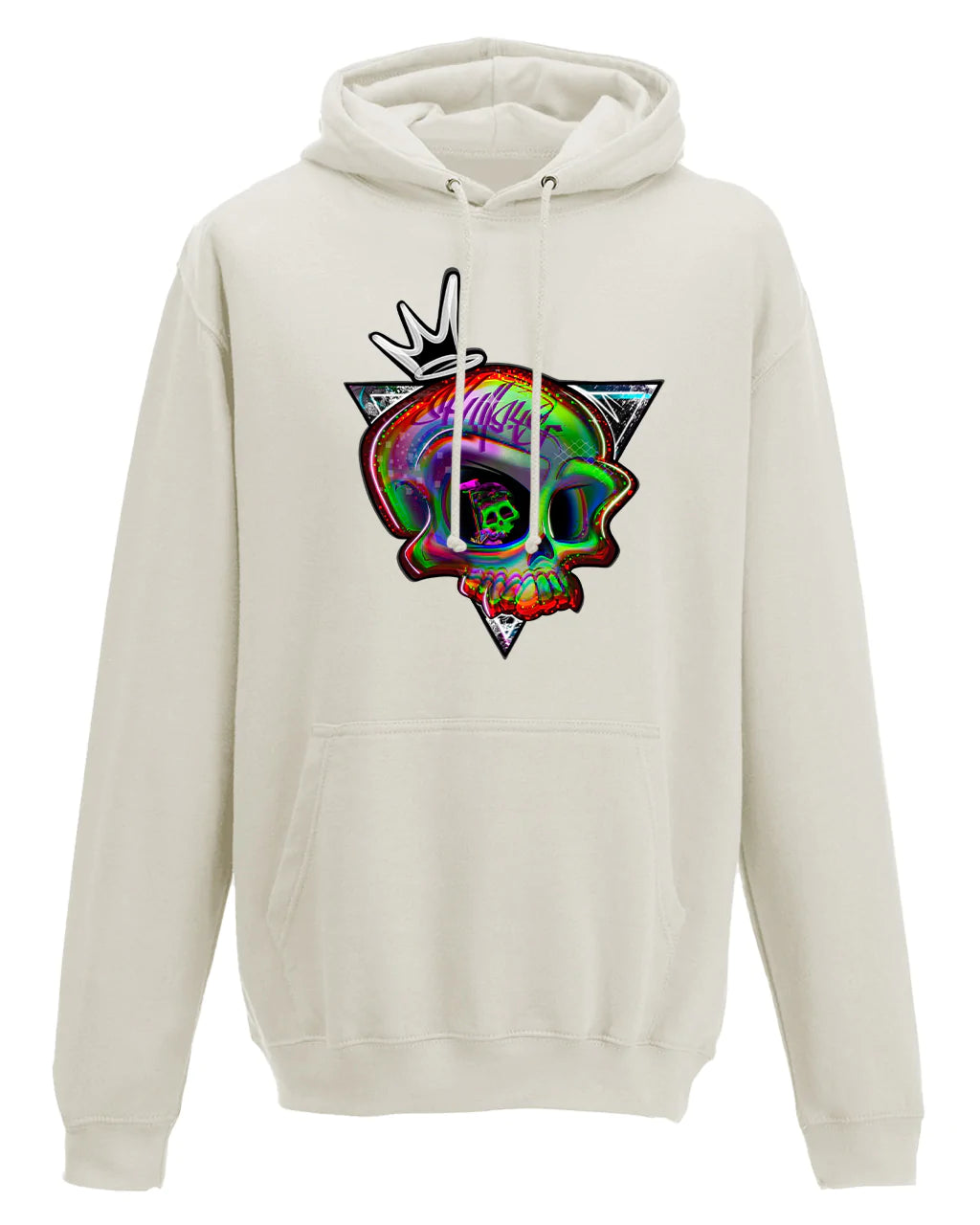 Addiction Skull Mental Health Awareness Hoodie By Unsubtle Skulls