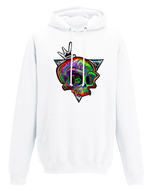 Addiction Skull Mental Health Awareness Hoodie By Unsubtle Skulls