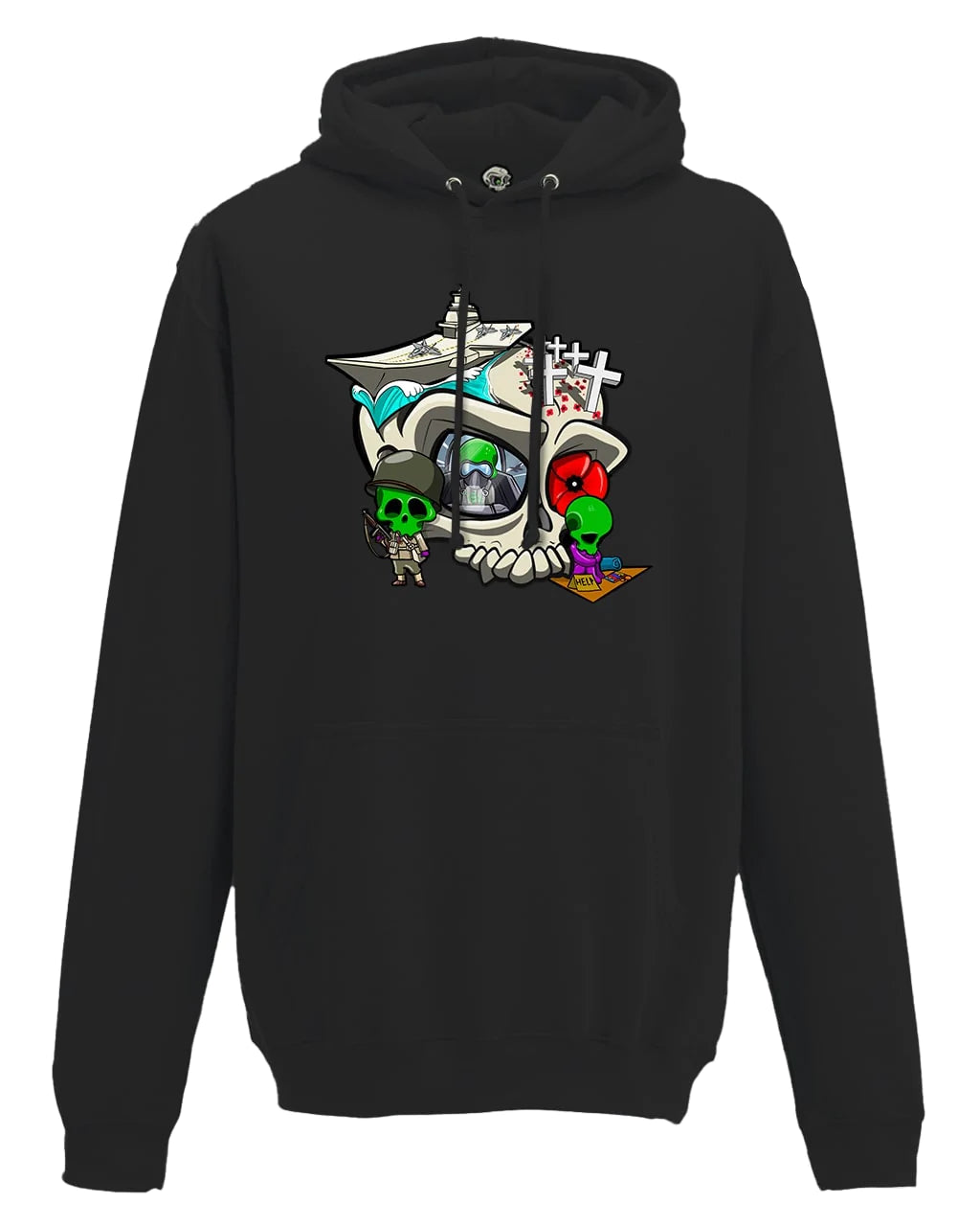 Remembrance Day Mental Health Awareness Hoodie By Unsubtle Skulls