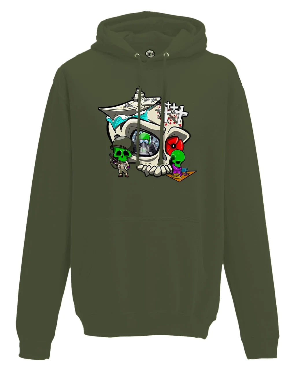 Remembrance Day Mental Health Awareness Hoodie By Unsubtle Skulls