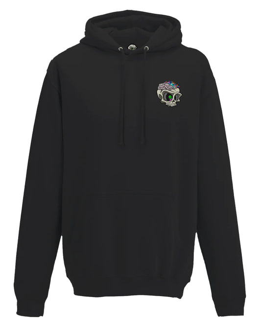 Black ADHD Mental Health Awareness Hoodie By Unsubtle Skulls