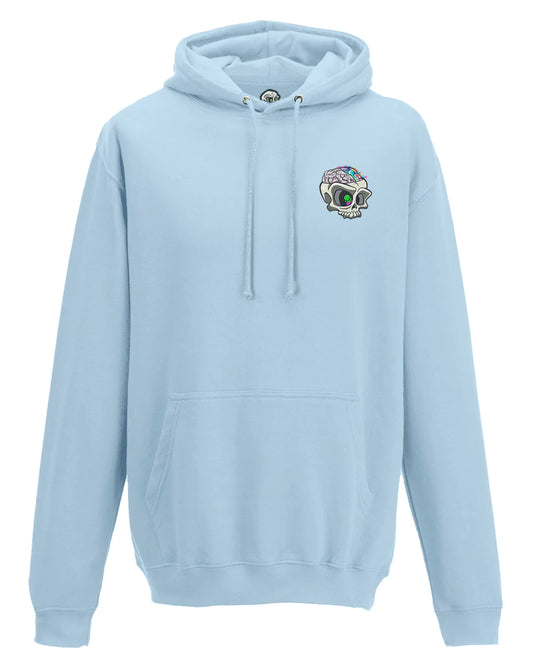 Sky Blue ADHD Mental Health Awareness Hoodie By Unsubtle Skulls