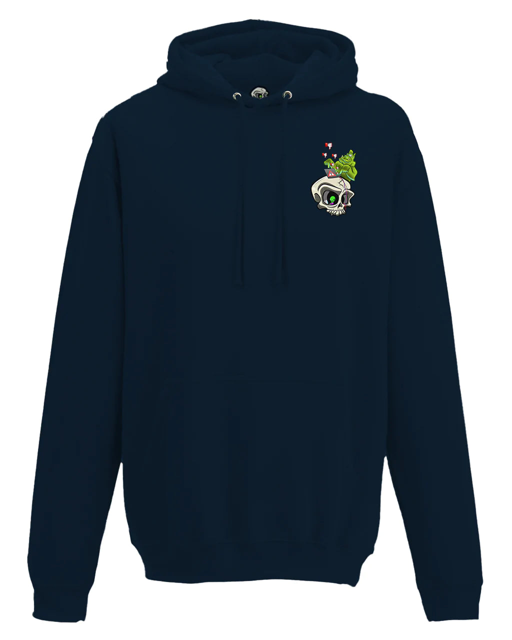 Navy Internet Troll Cyberbullying Awareness Hoodie By Unsubtle Skulls