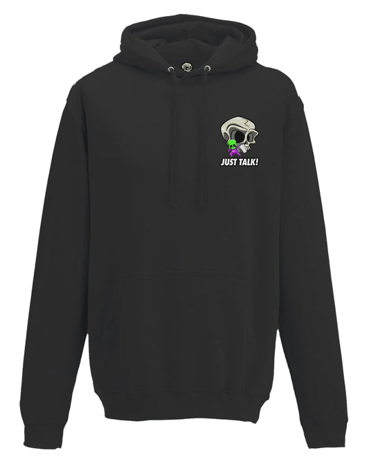 Just Talk Mental Health Awareness Hoodie By Unsubtle Skulls