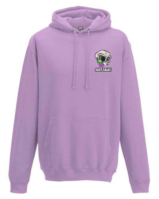 Just Talk Mental Health Awareness Hoodie By Unsubtle Skulls