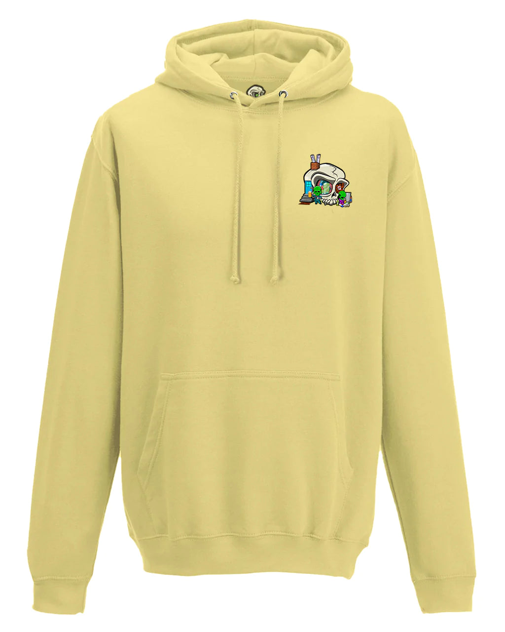 Addiction Mental Health Awareness Design on a Sherbet Lemon Hoodie By Unsubtle Skulls