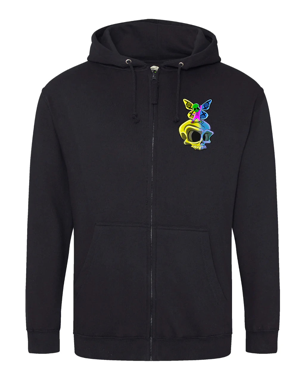 Down Syndrome Full Zip Hoodie By Unsubtle Skulls