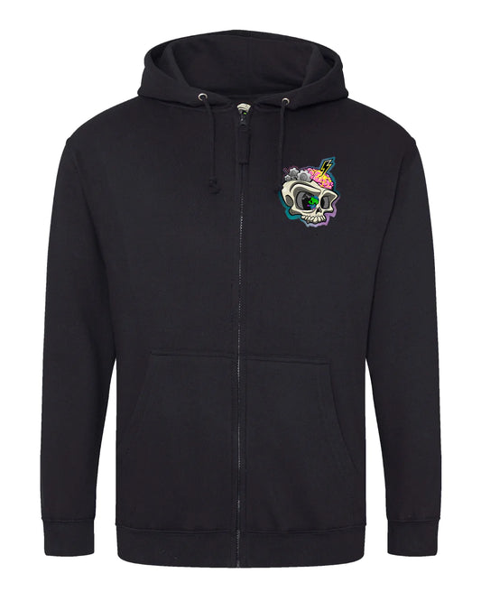 Epliepsy Mental Health Awareness Full Zip Hoodie By Unsubtle Skulls