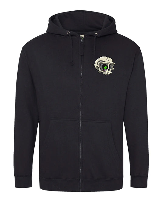 Original Mental Health Awareness Full Zip Hoodie By Unsubtle Skulls