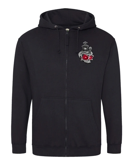 Death To Stigma Full Zip Hoodie By Unsubtle Skulls