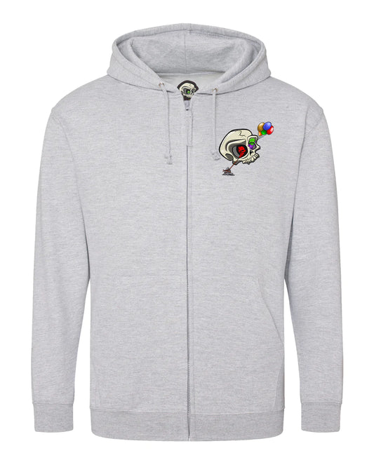 Bipolar Mental Health Awareness Full Zip Hoodie By Unsubtle Skulls