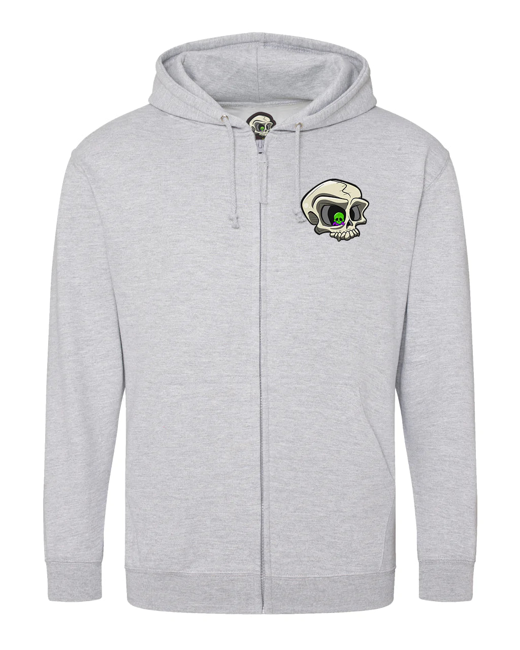 Original Mental Health Awareness Full Zip Hoodie By Unsubtle Skulls