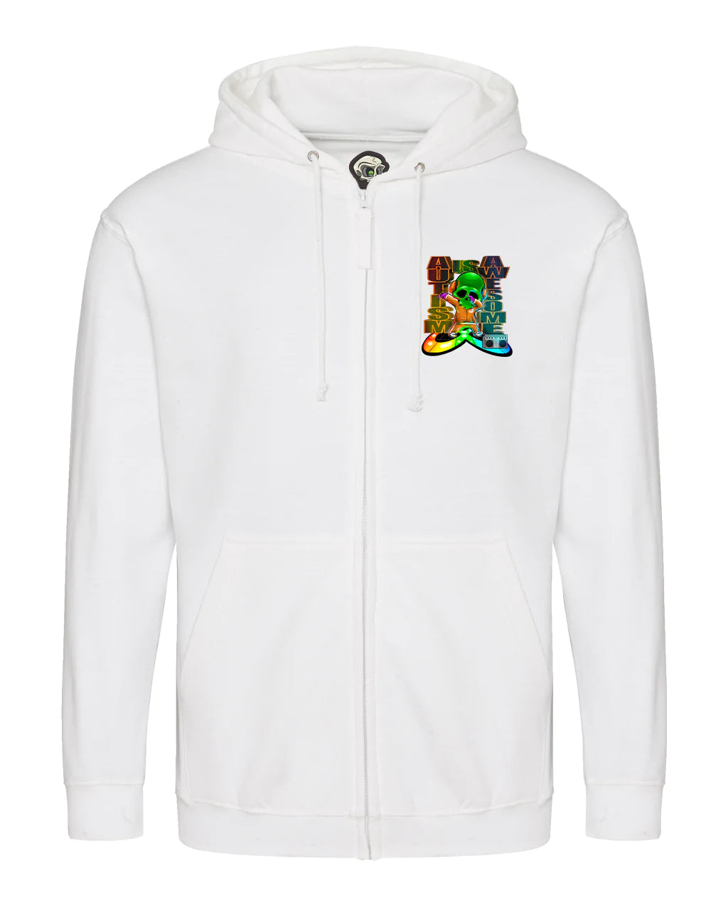 Autism Mental Health Awareness Full Zip Hoodie By Unsubtle Skulls