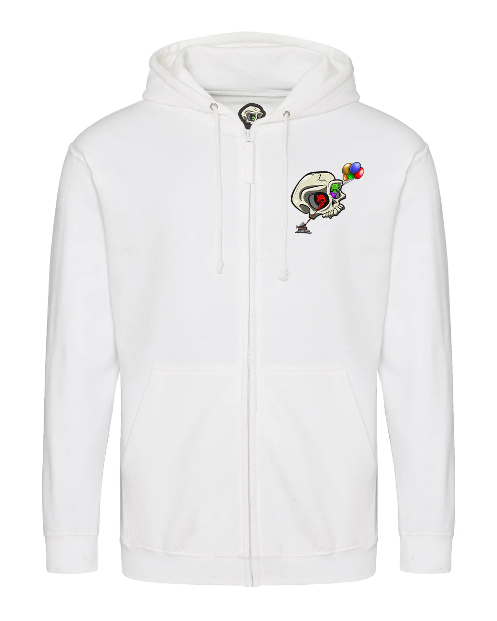 Bipolar Mental Health Awareness Full Zip Hoodie By Unsubtle Skulls