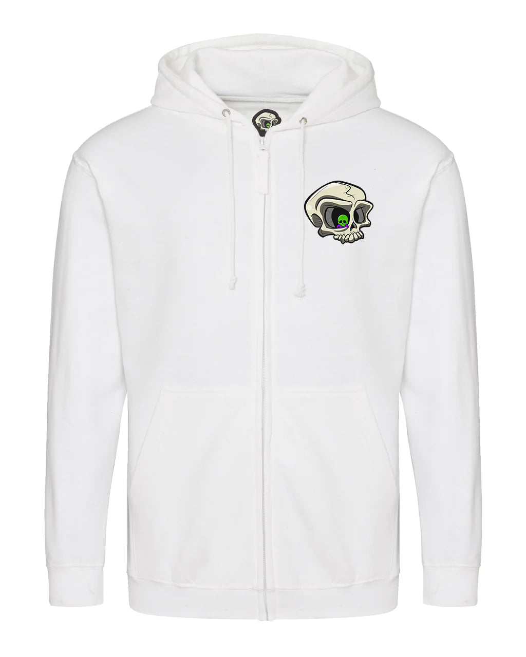 Original Mental Health Awareness Full Zip Hoodie By Unsubtle Skulls