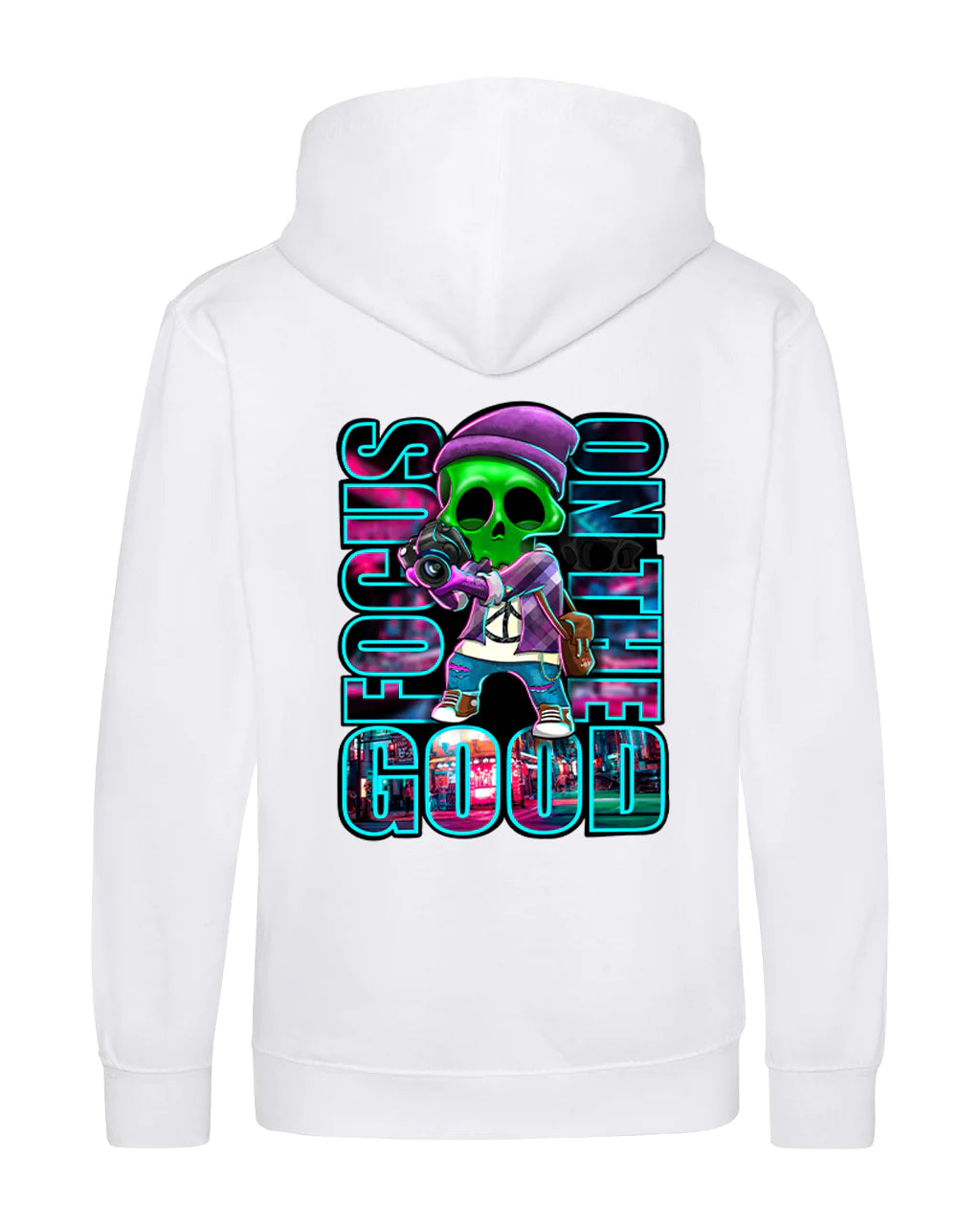 Kids Focus On The Good Hoodie By Unsubtle Skulls