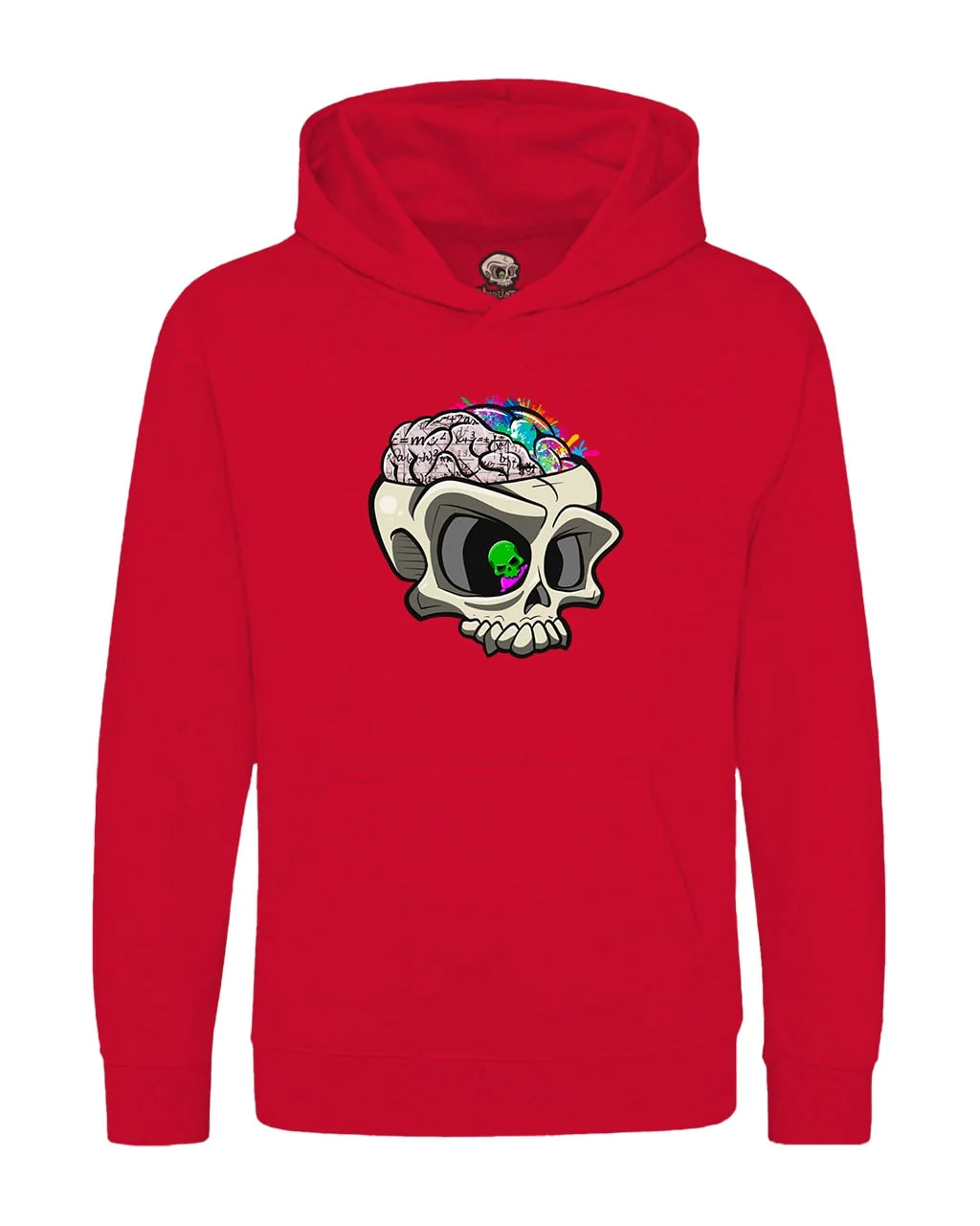 Kids ADHD Skull Mental Health Awareness Hoodie By Unsubtle Skulls