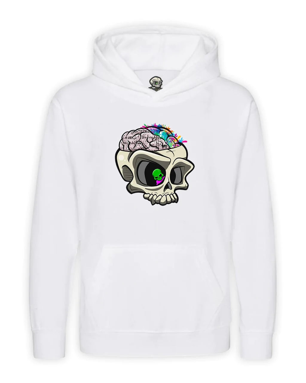 Kids ADHD Skull Mental Health Awareness Hoodie By Unsubtle Skulls