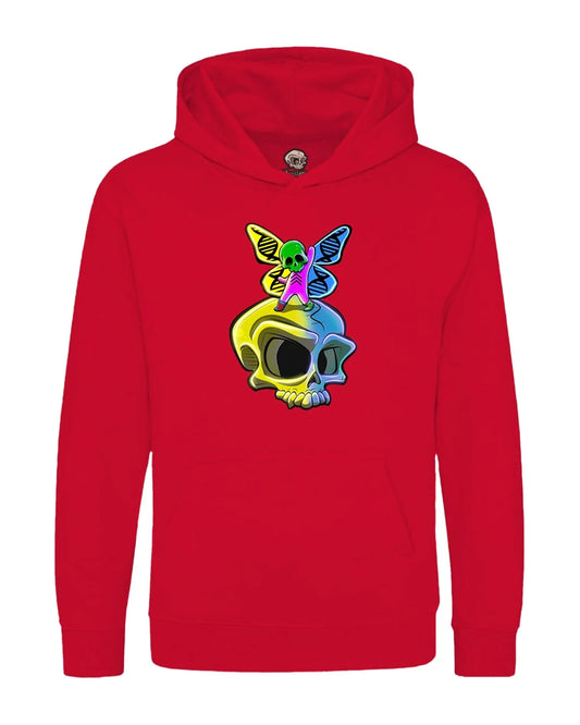 Kids Downsyndrome Skull Mental Health Awareness Hoodie By Unsubtle Skulls