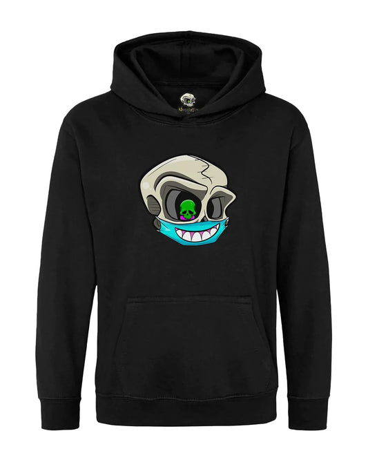 Kids Never Trust A Smile Skull Mental Health Awareness Hoodie By Unsubtle Skulls