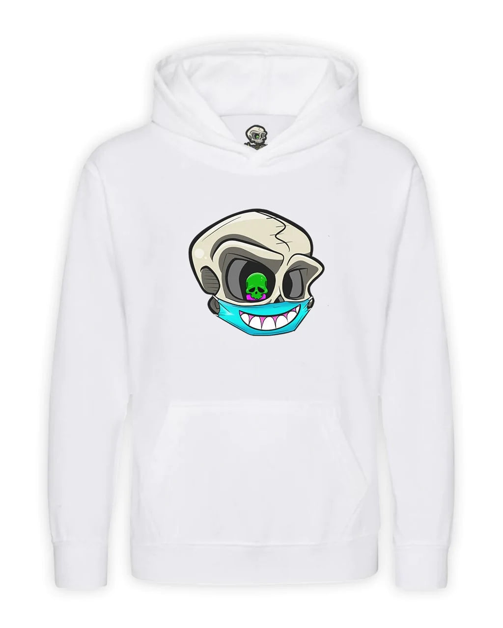 Kids Never Trust A Smile Skull Mental Health Awareness Hoodie By Unsubtle Skulls