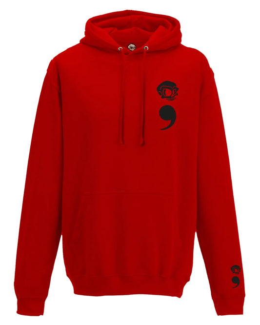  Semi Colon Mental Health Awareness Hoodie By Unsubtle Skulls