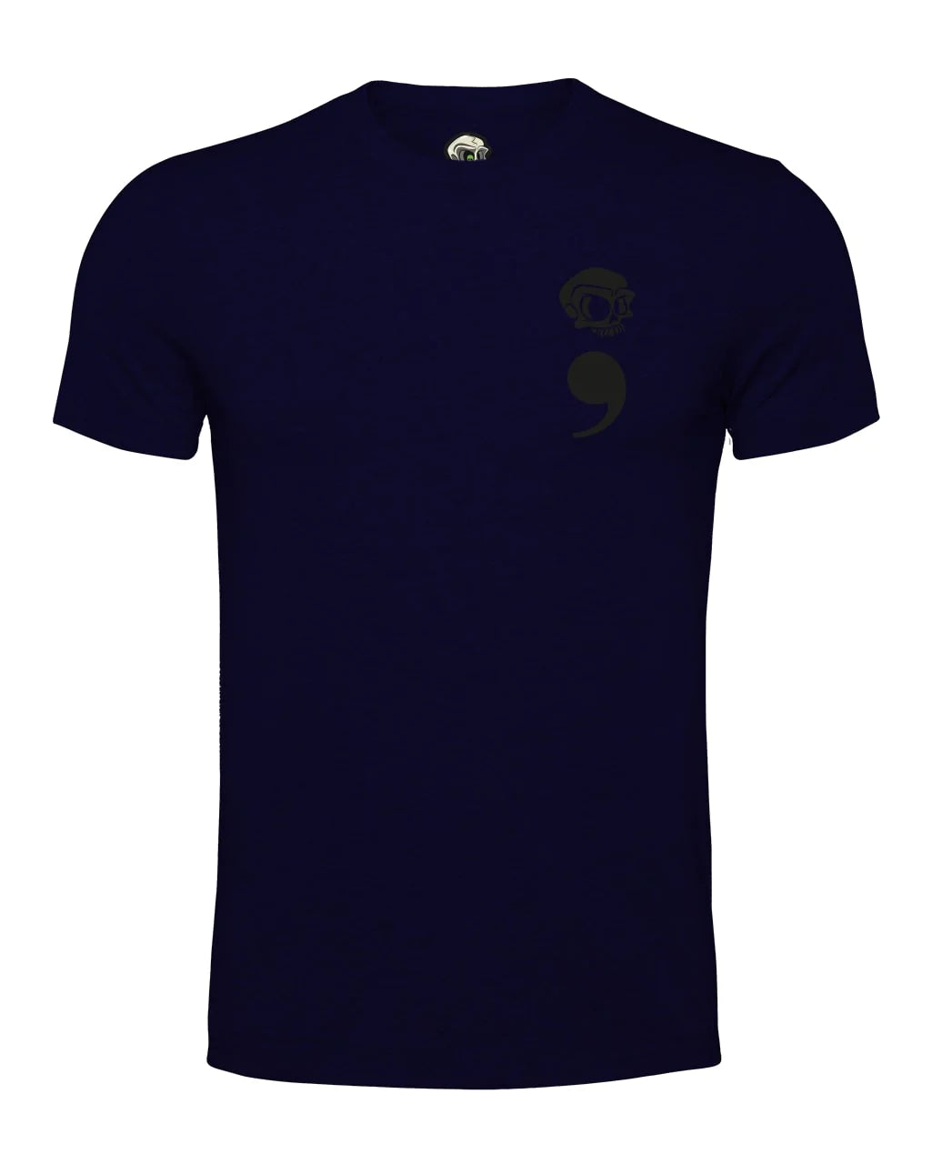 Semi-Colon Mental Health Awareness T-Shirt By Unsubtle Skulls