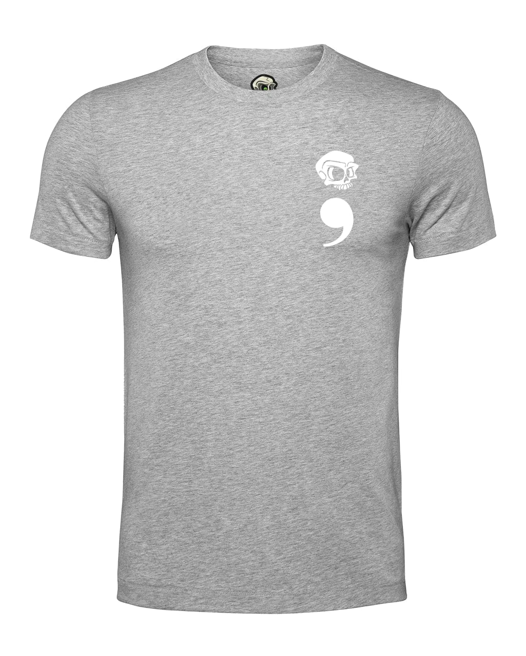 Semi-Colon Mental Health Awareness T-Shirt By Unsubtle Skulls