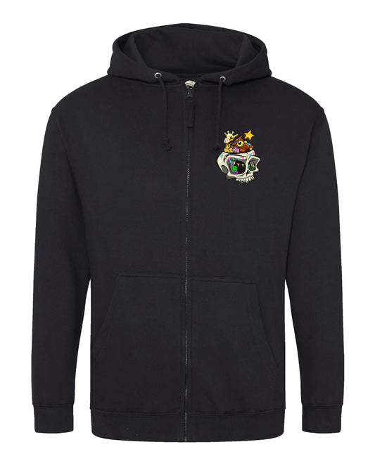 PND Mental Health Awareness Full Zip Hoodie By Unsubtle Skulls