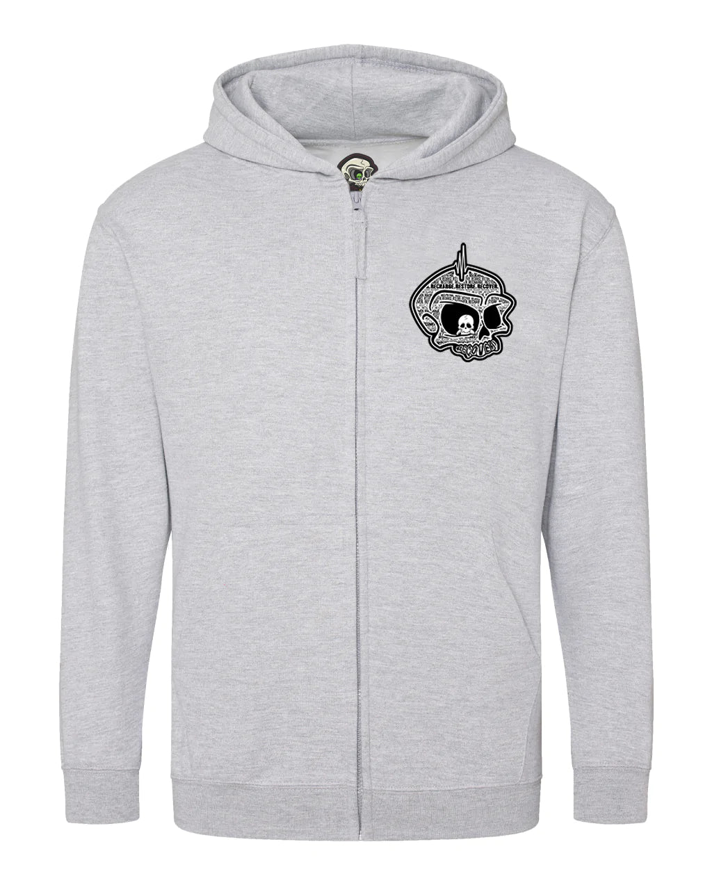 Kids Recovery Full Zip Hood By Unsubtle Skulls