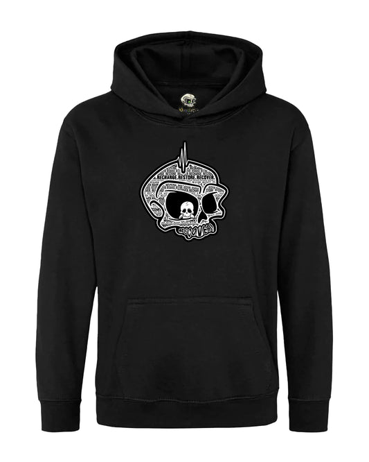 Kids Recovery Mental Health Awareness Hoodie By Unsubtle Skulls