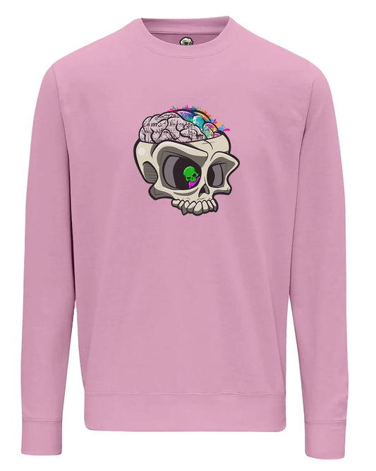 Pink ADHD Mental Health Awareness Sweater By Unsubtle Skulls