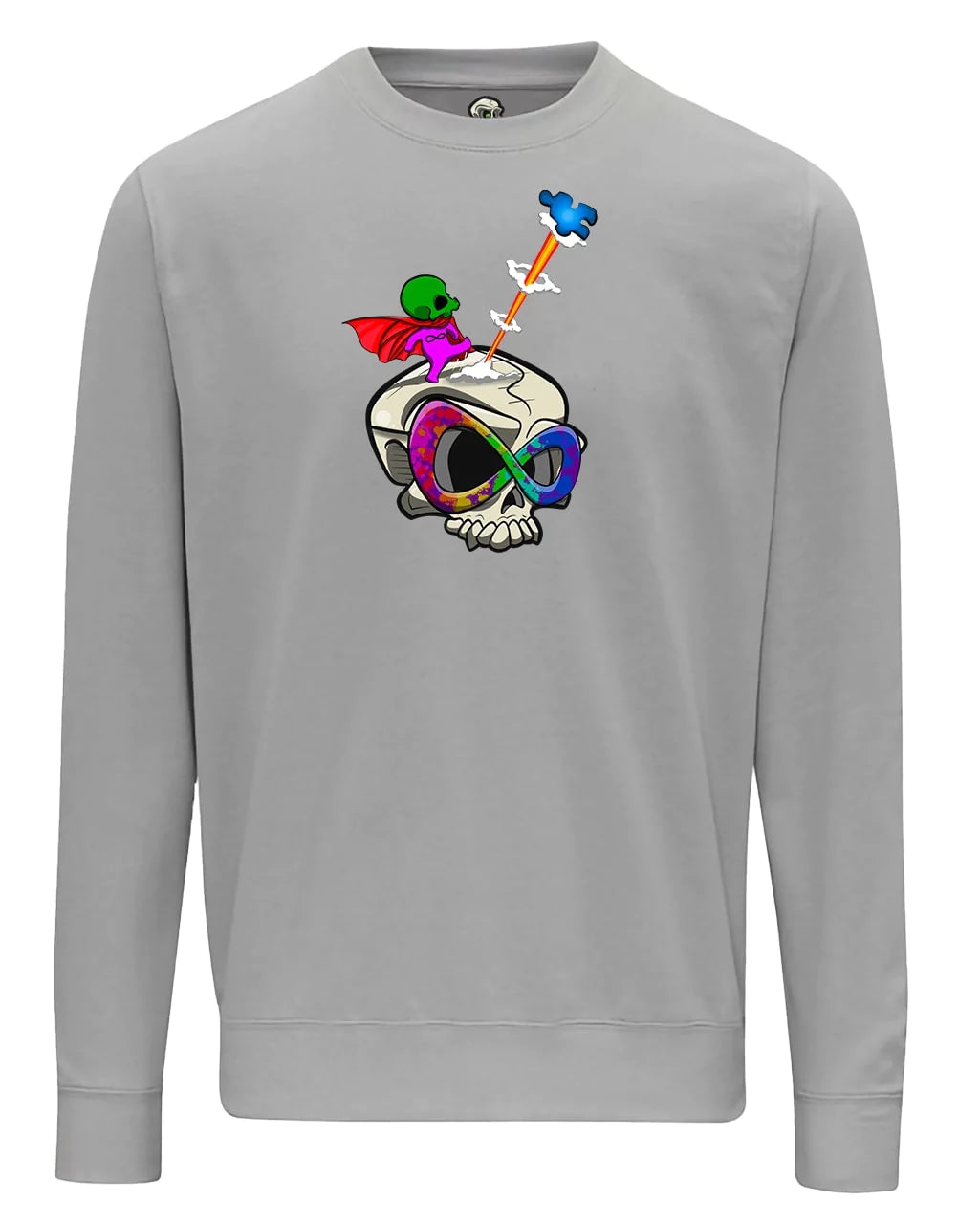 Autism Skull Sweater / Mental Health Awareness By Unsubtle Skulls