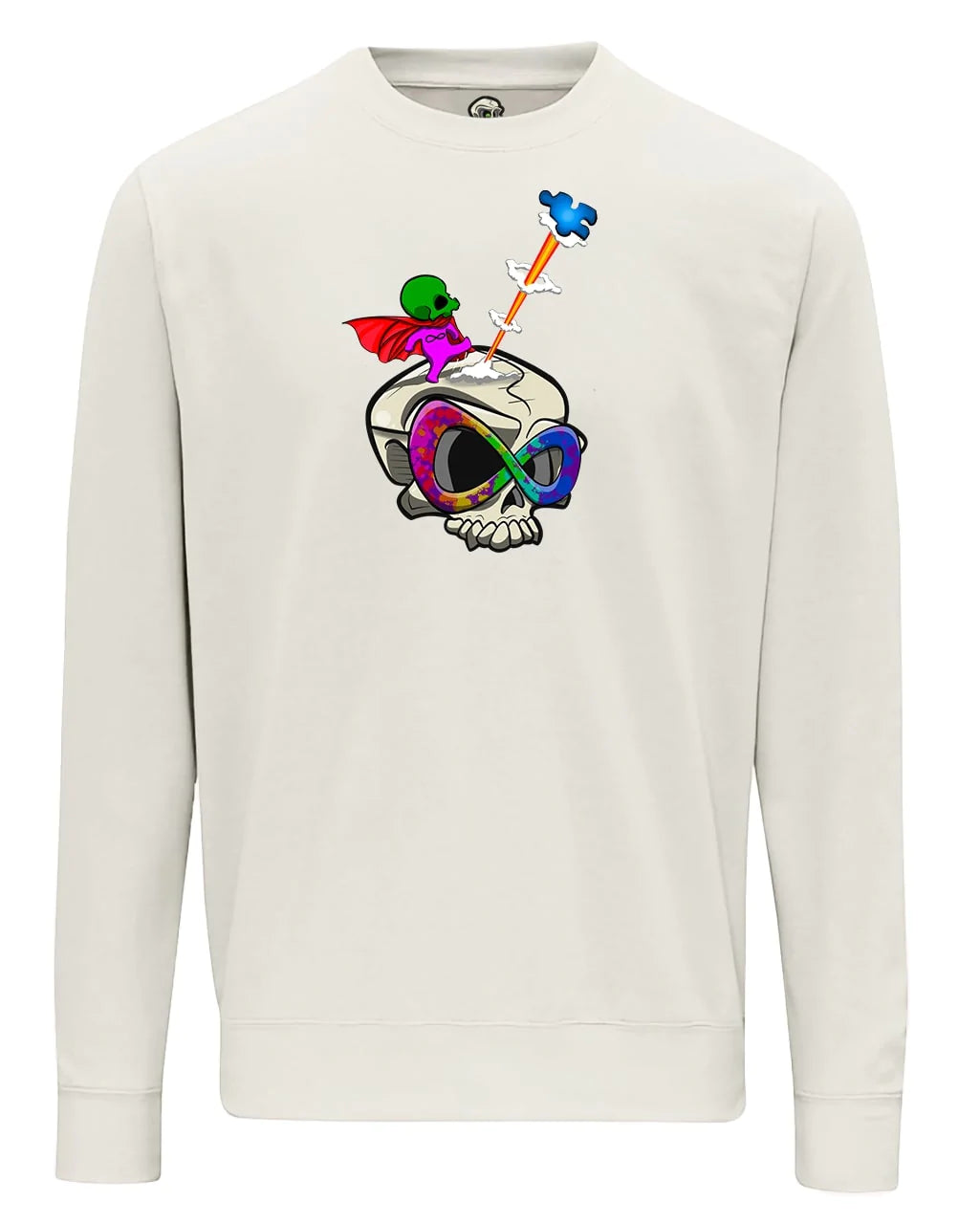 Autism Skull Sweater / Mental Health Awareness By Unsubtle Skulls