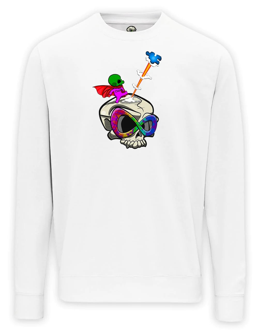 Autism Skull Sweater / Mental Health Awareness By Unsubtle Skulls