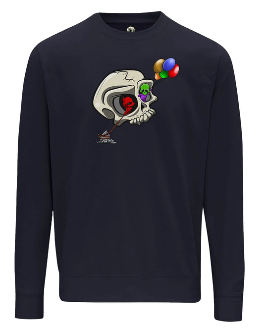 Bipolar Skull Mental Health Awareness Sweater By Unsubtle Skulls