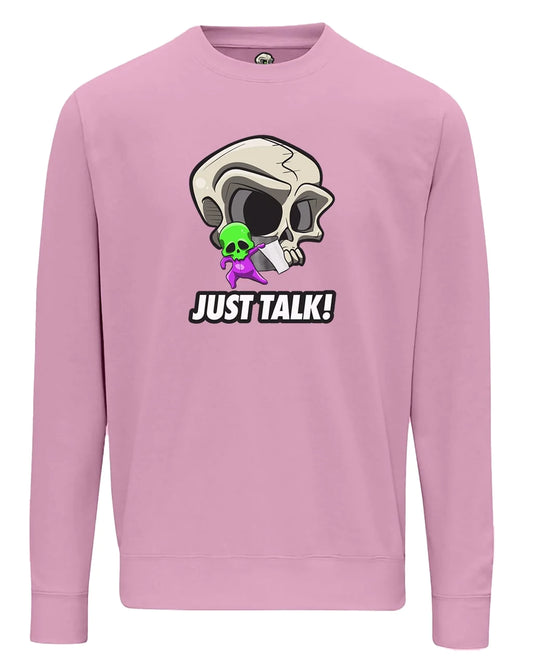 Just Talk Mental Health Awareness Sweater By Unsubtle Skulls