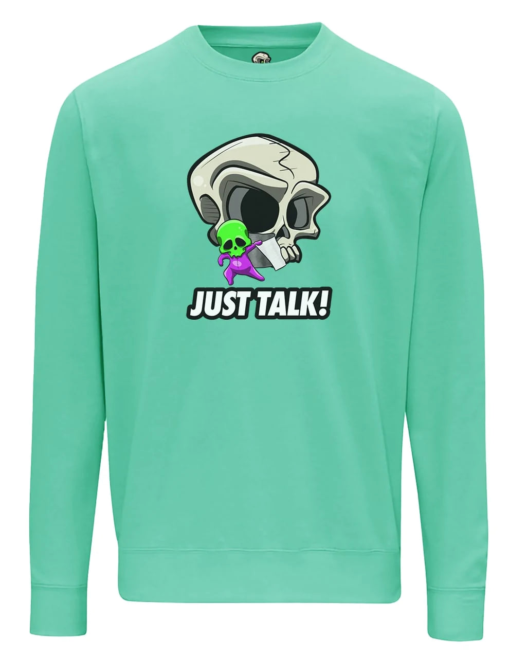 Just Talk Mental Health Awareness Sweater By Unsubtle Skulls