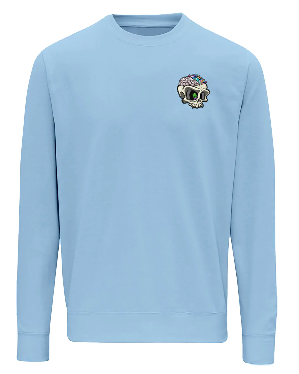 Sky Blue ADHD Mental Health Awareness Sweater By Unsubtle Skulls