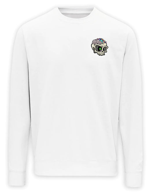 White ADHD Mental Health Awareness Sweater By Unsubtle Skulls