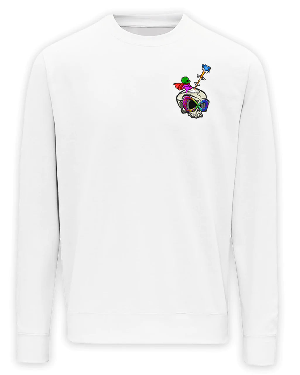 White Autism Mental Health Awareness Sweater By Unsubtle Skulls