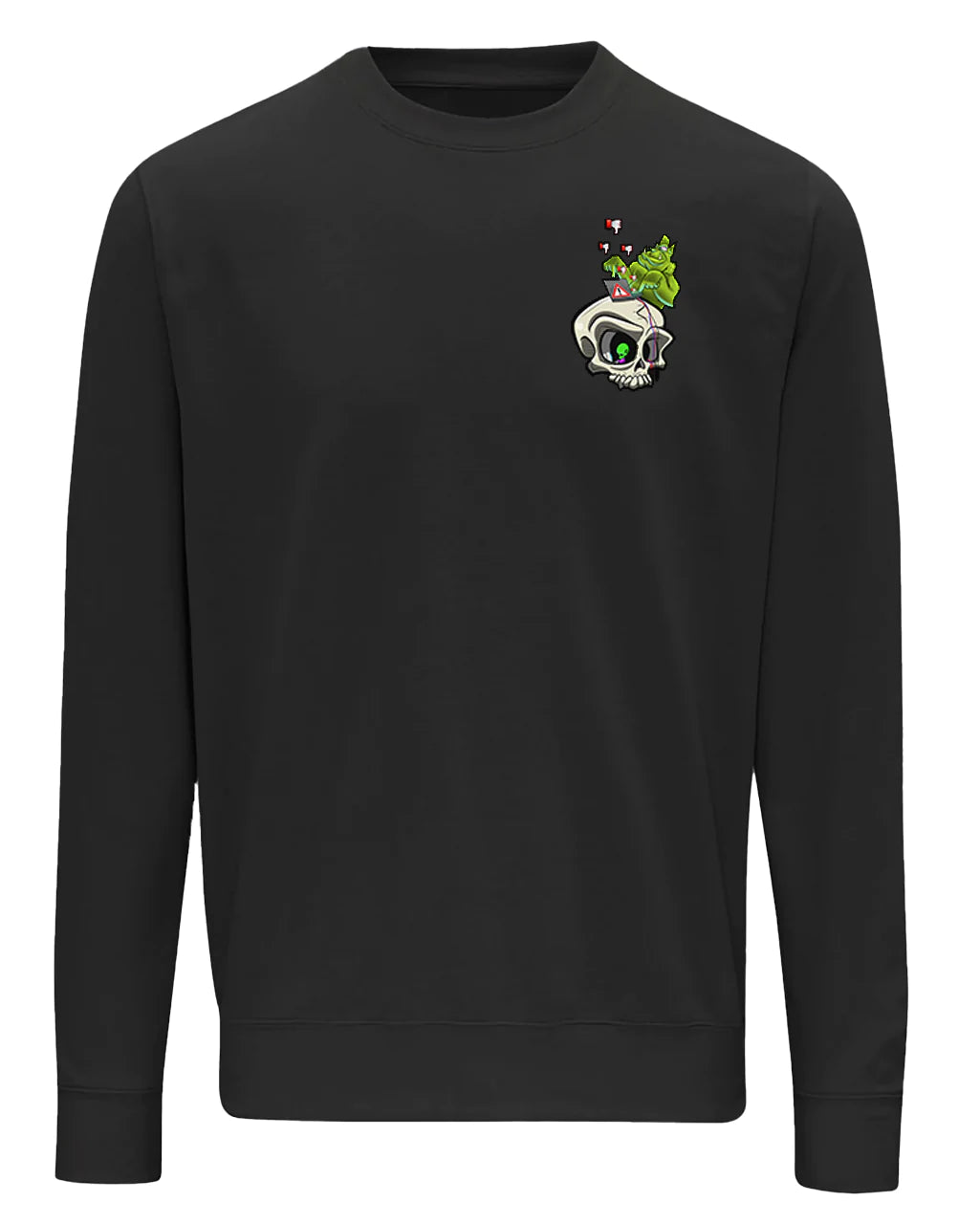 Black Internet Troll Cyberbullying Awareness Sweater By Unsubtle Skulls