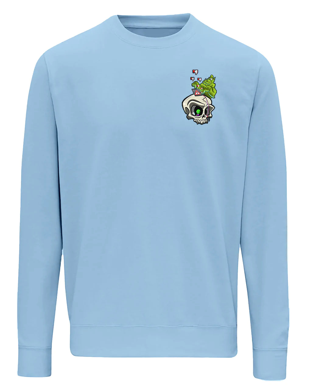 Sky Blue Internet Troll Cyberbullying Awareness Sweater By Unsubtle Skulls