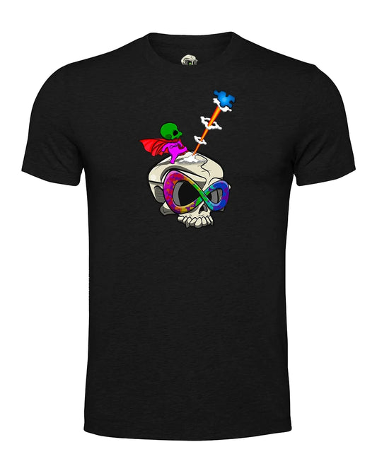 Autism Skull T-shirt / Mental Health Awareness By Unsubtle Skulls