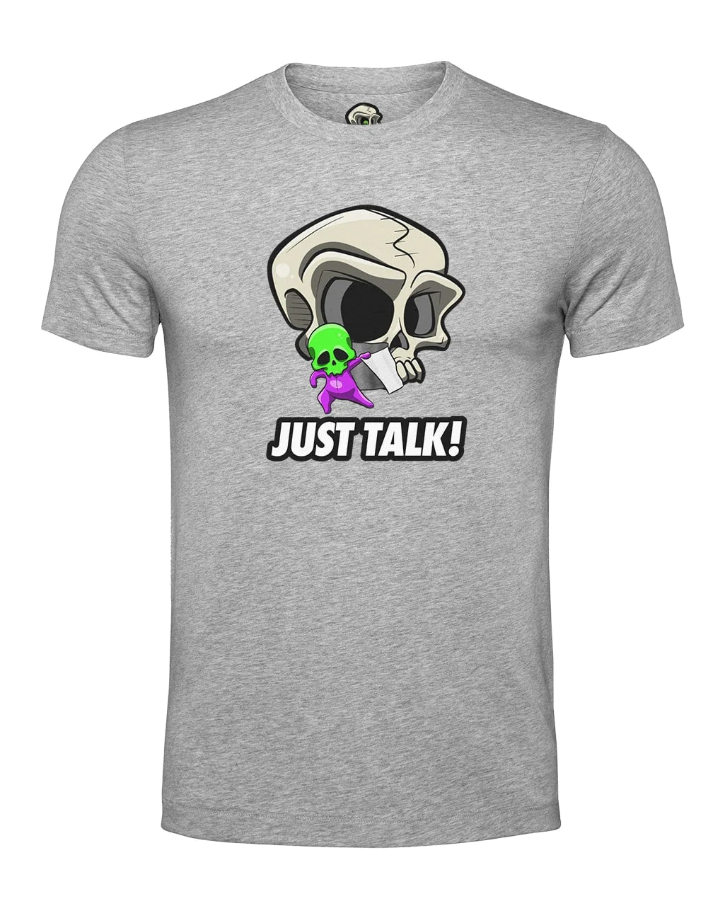 Just Talk Skull Mental Health Awareness T-Shirt By Unsubtle Skulls