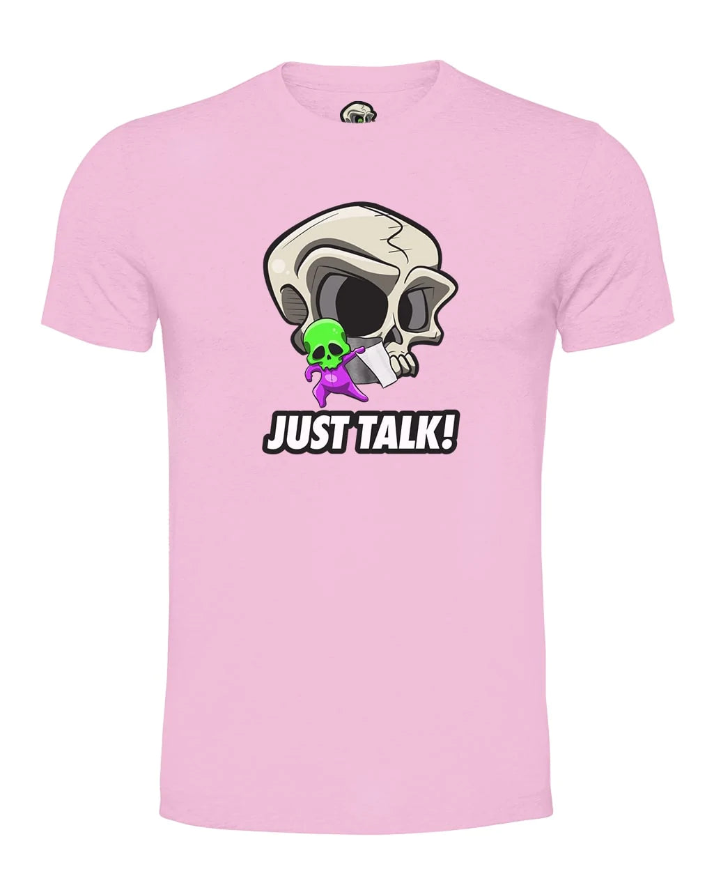 Just Talk Skull Mental Health Awareness T-Shirt By Unsubtle Skulls