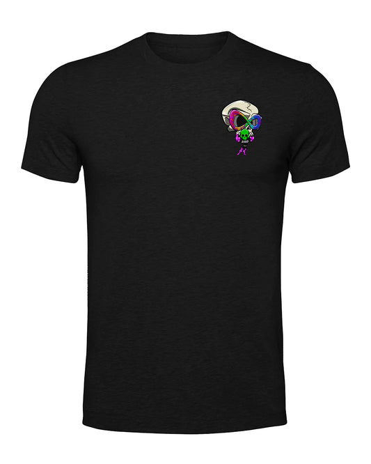 Black ASD Mental Health Awareness T-Shirts By Unsubtle Skulls