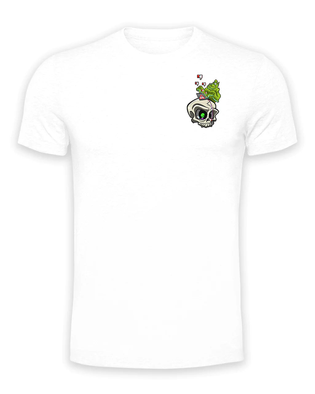 White Internet Troll Cyberbullying Awareness T-Shirt By Unsubtle Skulls