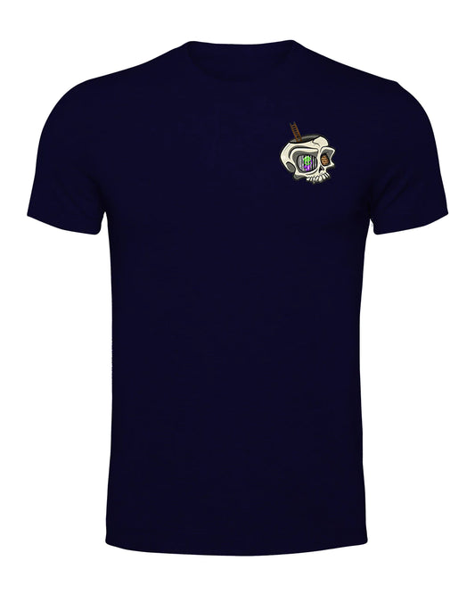 Navy Anxiety Mental Health Awareness T-Shirt By Unsubtle Skulls